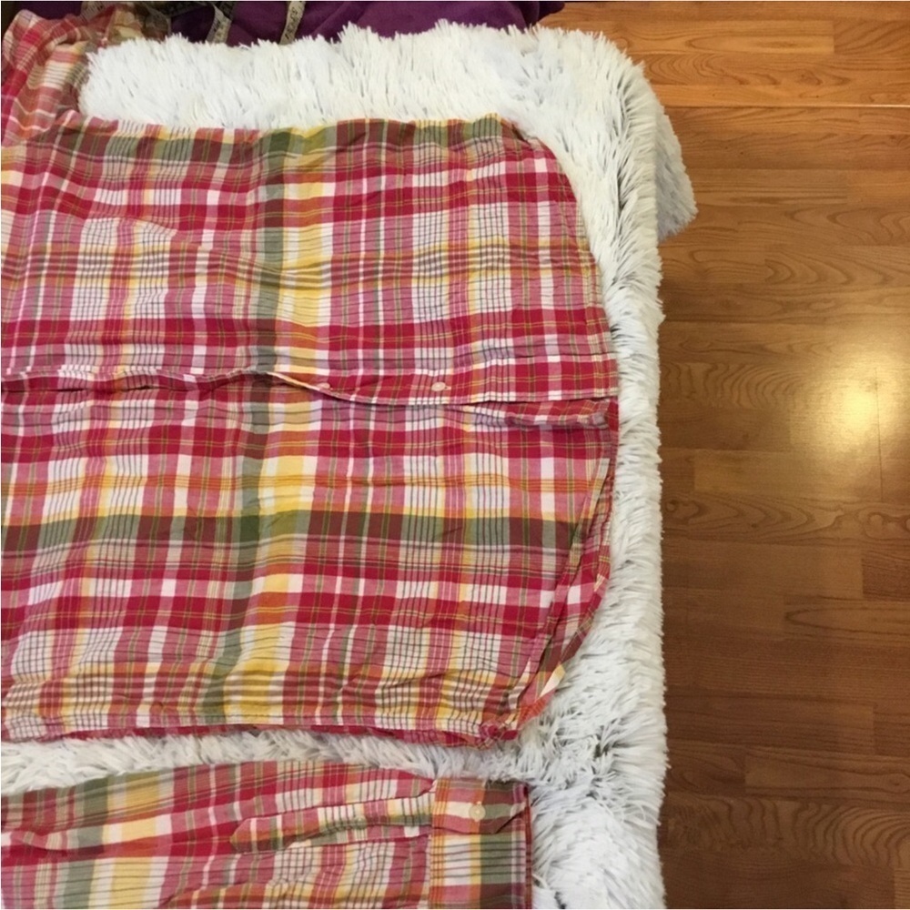 American Eagle Outfitters Madras Vintage fit Woman’s size Large plaid - Picture 5 of 14